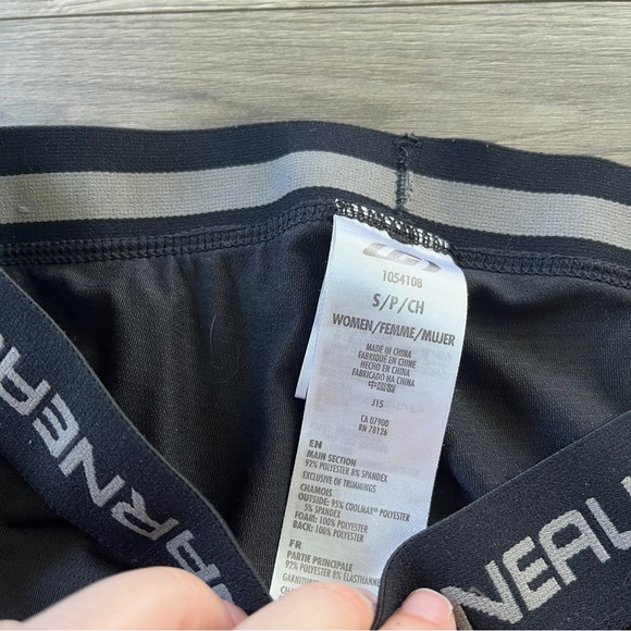 Garneau Womens Black Biking Cycling Shorts Padded Pull On Size Small - Picture 2 of 6
